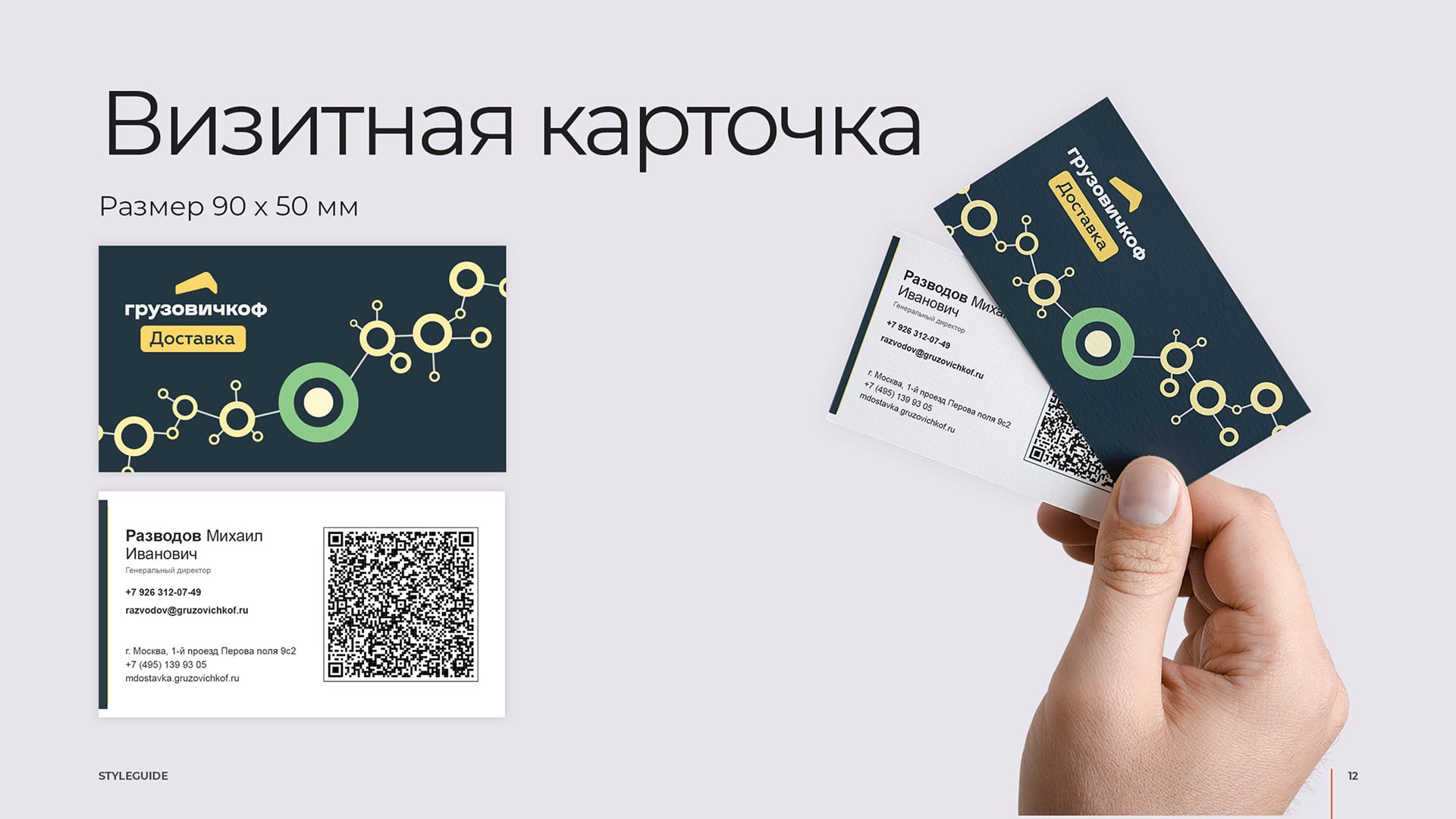 Фирменный стиль Грузовичкоф доставка